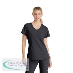 Skechers Female V Neck Scrub Top Pewter XXS SK102/PEWT/XXS