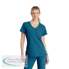 Skechers Female V Neck Scrub Top Bahama XXS SK102/BAHA/XXS