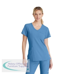 Skechers Female V Neck Scrub Top Ceil Blue L SK102/Ceil Blue/L