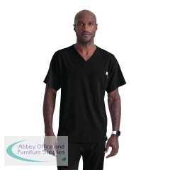 Skechers Unisex V Neck Scrub Top Black M SK0112/BLAC/M