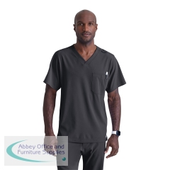 Skechers Unisex V Neck Scrub Top Pewter XL SK0112/PEWT/XL