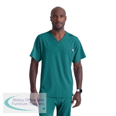 Skechers Unisex V Neck Scrub Top Teal Blue 4XL SK0112/TEAL/4XL