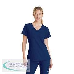 Skechers Female V Neck Scrub Top Navy L SK102/NAVY/L