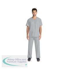 Cherokee Originals Ultra Unisex V-Neck Scrub Top Grey 2XL CKE00014AGREY2XL