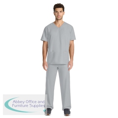 Cherokee Originals Ultra Unisex V-Neck Scrub Top Grey L CKE00014A/GREY/L