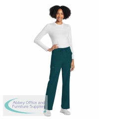 Cherokee Originals Ultra Women\'s Straight Leg Scrub Trousers Caribbean Blue M CKE272A/CARI/M