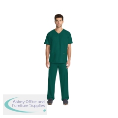 Cherokee Originals Ultra Unisex V-Neck Scrub Top Hunter Green 2XL CKE00014AHUNT2XL