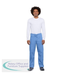 Cherokee Unisex Drawstring Scrub Trousers Short Ceil Blue 3XL CH4100S/CEIL/3XL