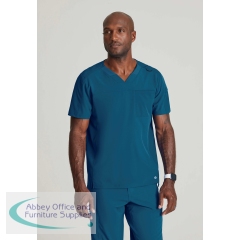 Barco One Velocity Medical Scrub Top Bahama Blue L BOT195/BAHA/L