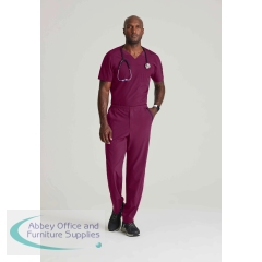 Barco One Velocity Medical Scrub Top Wine L BOT195/WINE/L