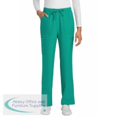 Cherokee Originals Ultra Women\'s Straight Leg Scrub Trousers Teal L CKE272A/TEAL/L