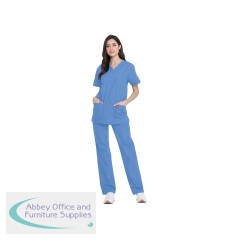 Dickies DKP520C Unisex Scrub Set Top and Trouser Ceil Blue Size XS DKP520C/CEIL/XS