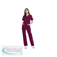 Dickies DKP520C Unisex Scrub Set Top and Trouser Wine Size XXS DKP520C/WINE/XXS