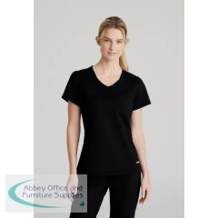 Skechers Slip-ins Flow Knit Scrub Top Black L SKT221/BLAC/L