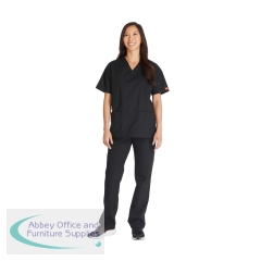 Dickies Signature V-neck Scrub Top Black 3XL CH86706/BLAC/3XL