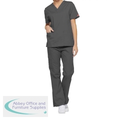 Dickies Signature V-neck Scrub Top Pewter 2XS CH86706/PEWT/XXS