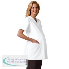 Work in Style 1782 Maternity Scrub Top White Size 2XL 1782/WHIT/2XL