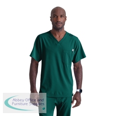 Skechers Unisex V Neck Scrub Top Hunter Green 3XL SK0112/HUNT/3XL