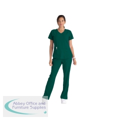 Skechers SK101 Breeze Female Scrub Top Hunter Green Size 2XL SK101/HUNT/2XL