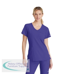Skechers Female V Neck Scrub Top Grape 3XL SK102/GRAP/3XL