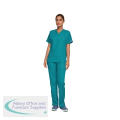 Cherokee Unisex Scrub Top Teal Blue 2XL CH4700/TEAL/2XL