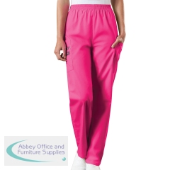 Cherokee CH4200 Elasticated Scrub Trouser Shocking Pink Size M CH4200/SHPK/M