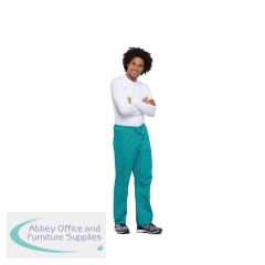 Cherokee Unisex Drawstring Scrub Trousers Teal Blue S CH4100/TEAL/S