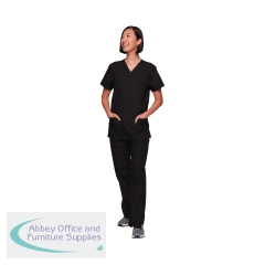 Cherokee WW530C Unisex Scrub Set Top and Trouser Black Size S WW530C/BLAC/S