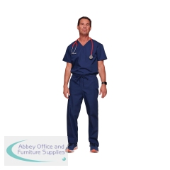 Cherokee WW530C Unisex Scrub Set Top and Trouser Navy Size XS WW530C/NAVY/XS