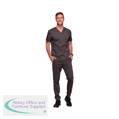 Cherokee Revolution WW670 V Neck Scrub Top Pewter Size L CHWW670/PEWT/L