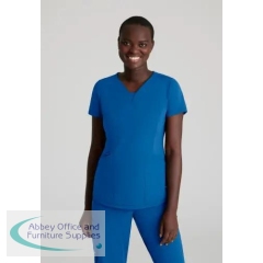 Skechers Slip-ins Serene Knit Scrub Top Royal Blue S SKT220/ROYA/S