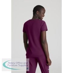 Skechers Slip-ins Serene Knit Scrub Top Wine M SKT220/WINE/M
