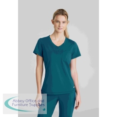 Skechers Slip-ins Flow Knit Scrub Top Bahama Blue 2XS SKT221/BAHA/XXS