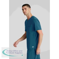 Skechers Slip-ins Flex Knit Scrub Top Bahama Blue XL SKT229/BAHA/XL