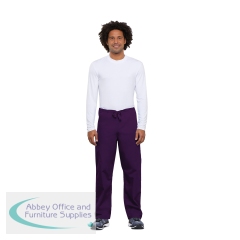 Cherokee Unisex Drawstring Scrub Trousers Eggplant S CH4100/EGGP/S