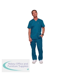 Cherokee Revolution WW670 V Neck Scrub Top Caribbean Blue Size 3XL CHWW670/CARI/3XL