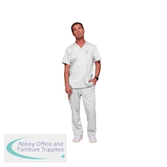 Cherokee Revolution WW670 V Neck Scrub Top White Size XS CHWW670/WHIT/XS