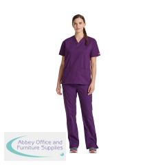 Dickies Signature V-neck Scrub Top Eggplant L CH86706/EGGP/L