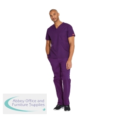 Dickies Signature Unisex Scrub Top Eggplant XS CH83706/EGGP/XS