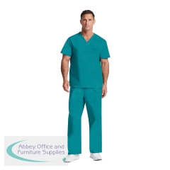 Dickies Signature Unisex Scrub Top Teal 2XL CH83706/TEAL/2XL