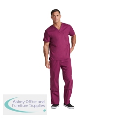Dickies Signature Unisex Scrub Top Wine L CH83706/WINE/L