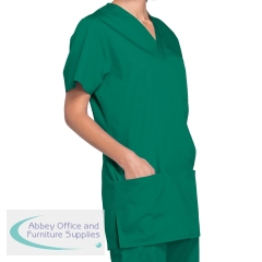 Cherokee Professional Unisex V-Neck Scrub Top Hunter Green 2XS CH4876/HUNT/XXS