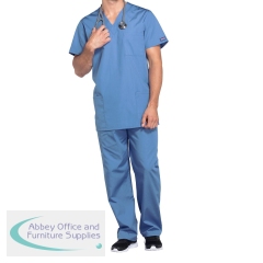 Cherokee Professional Unisex V-Neck Scrub Top Ceil Blue 2XS CH4876/CEIL/XXS