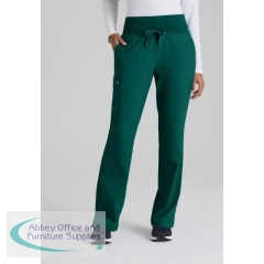 Barco One Stride Mid Rise Scrub Trousers Petite Hunter Green M BA5206P/HUNT/M