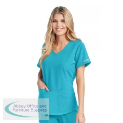 Skechers Breeze Women\'s Premium Scrub Top Turquoise XS SK101/TURQ/XS