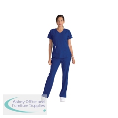 Skechers SK101 Breeze Female Scrub Top Galaxy Blue Size L SK101/GABL/L