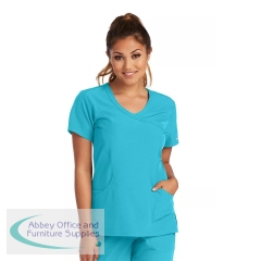 Skechers Reliance Women\'s V-neck Scrub Top Turquoise S SK102/TURQ/S