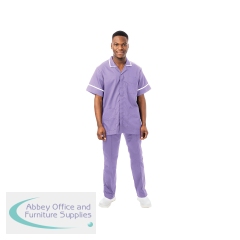 Work in Style PHILZ Male Healthcare Tunic Lilac with White Trim Size 36 inch PHILZLILAWHIT36