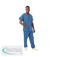 434NPH Unisex Smart Scrub Top Hospital Blue Size 2XL 434NPH/HOSP/2XL