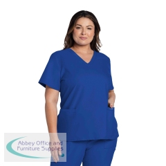 Cherokee Originals Ultra Women\'s V-neck Scrub Top Royal Blue 2XL CKE953A/ROYA/2XL